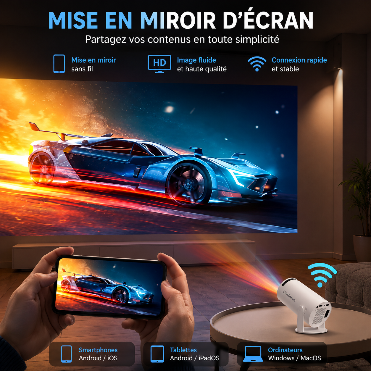 CineDream - Votre Cinéma Portable à Emporter Partout